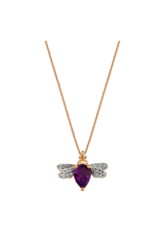 Колье Bee Goddess Bee Розовое золото