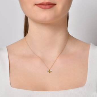 Колье Bee Goddess Bee Розовое золото