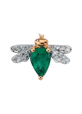 Моно серьга Bee Goddess Bee Розовое золото