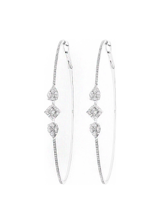 Серьги Djula Delicatesse Белое золото