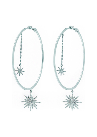 Серьги Djula Soleil Белое золото