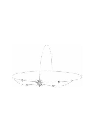 Колье Djula Soleil Белое золото