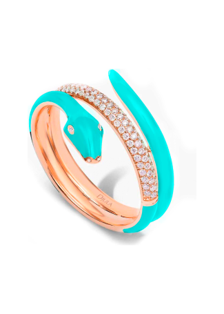 Кольцо Djula Jungle Розовое золото