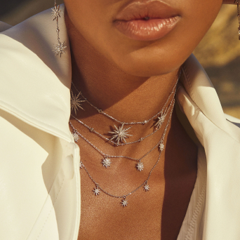 Колье Djula Soleil Белое золото