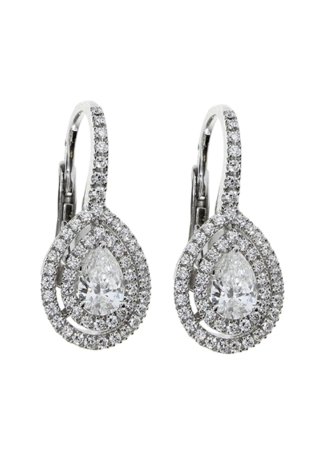 Серьги Damiani Classic- Forme Белое золото