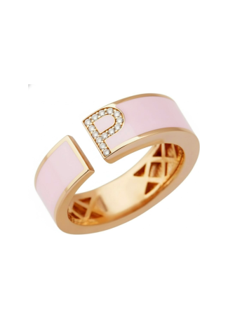 Кольцо RF Enamel Розовое золото