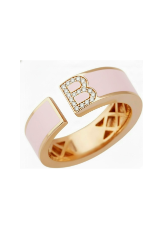 Кольцо RF Enamel Розовое золото