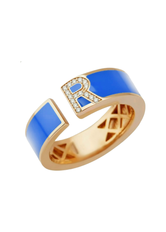 Кольцо RF Enamel Розовое золото