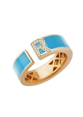 Кольцо RF Enamel Розовое золото