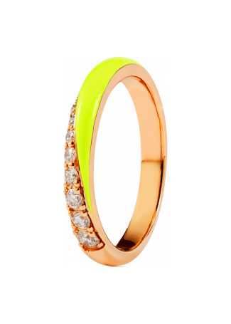 Кольцо RF Enamel Розовое золото