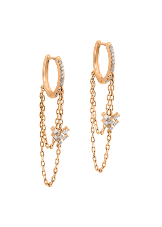 Серьги RF Zoe Розовое золото