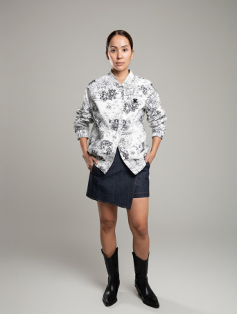 Бомбер Zardozi Denim Zodiac