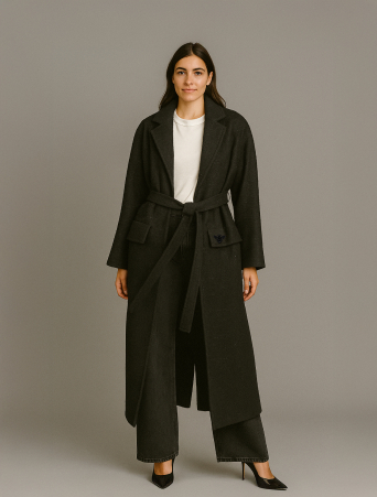 Пальто Zardozi Shades of Black Шерсть