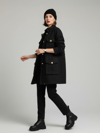 Парка Zardozi Shades of Black Шерсть