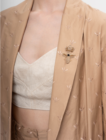 Тренч Zardozi Spring/Summer 2023 Лен