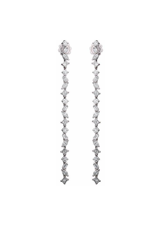 Серьги Damiani Fantasy Cut Белое золото