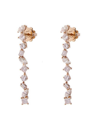 Серьги Damiani Fantasy Cut Розовое золото