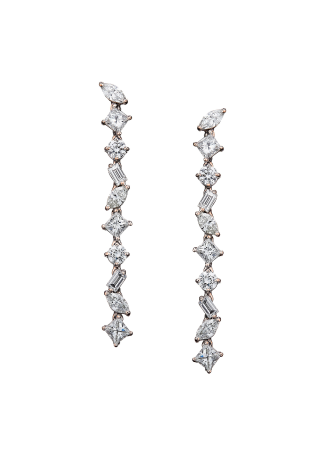 Серьги Damiani Fantasy Cut Розовое золото