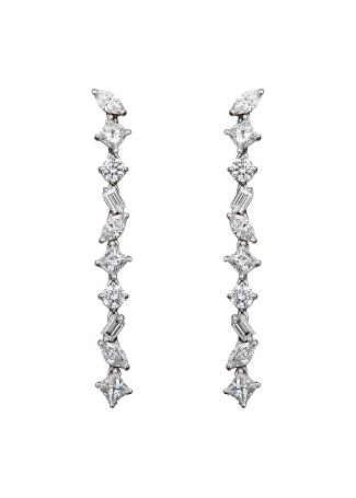 Серьги Damiani Fantasy Cut Белое золото