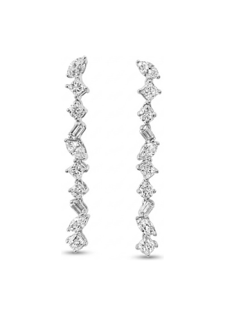 Серьги Damiani Fantasy Cut Белое золото