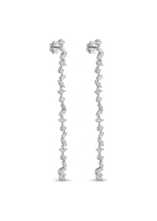 Серьги Damiani Fantasy Cut Белое золото