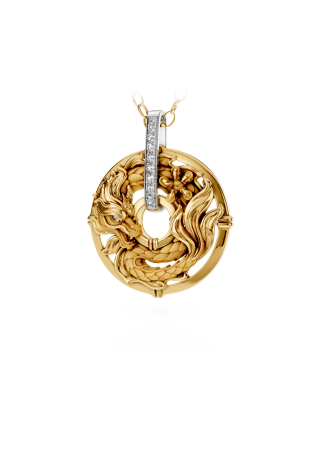 Колье CarreraYCarrera Shanghai Белое/желтое золото