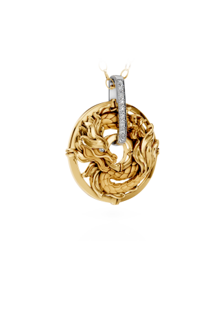 Колье CarreraYCarrera Shanghai Белое/желтое золото