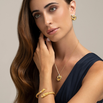 Колье CarreraYCarrera Shanghai Белое/желтое золото