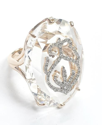 Кольцо Casato Aphrodite Розовое золото