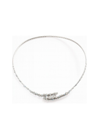 Колье Damiani Mimosa Flexi Белое золото