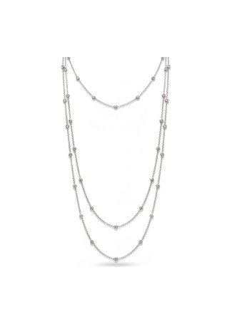 Колье Crivelli Tennis CRV Белое золото