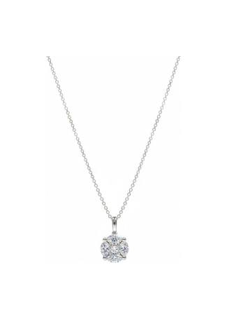 Колье Crivelli Solitaire crv Белое золото