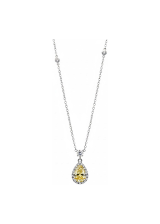 Колье Damiani Minou full pavè Белое золото