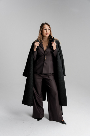 Пальто Zardozi Shades of Black Шерсть