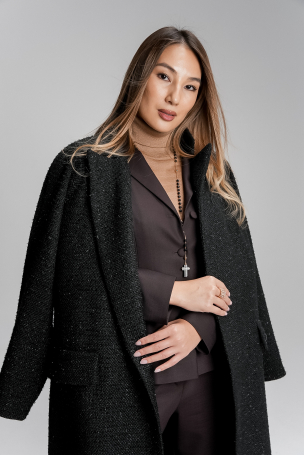 Пальто Zardozi Shades of Black Шерсть