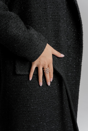 Пальто Zardozi Shades of Black Шерсть