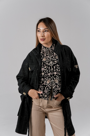 Парка Zardozi Shades of Black Шерсть