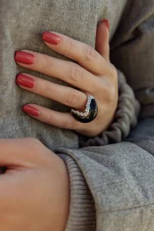 Кольцо CarreraYCarrera Arcos de Granada Белое золото