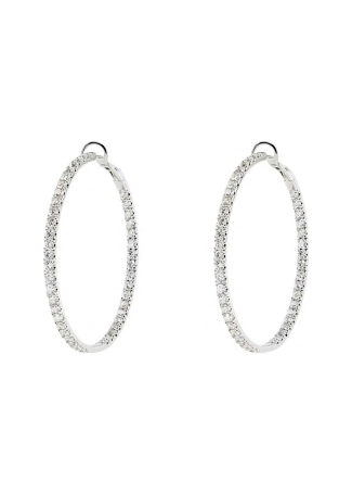 Серьги Crivelli Hoop crv Белое золото