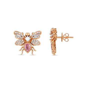 Серьги BeeGoddess Bee Розовое золото