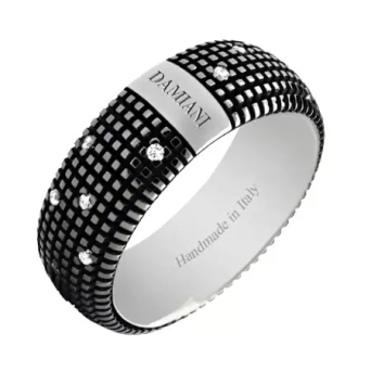 Кольцо Damiani Metropolitan Черное золото