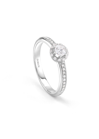 Damiani Кольцо Damiani Minou full pavè Белое золото