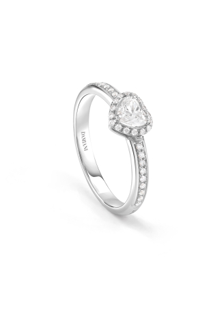 Кольцо Damiani Minou full pavè Белое золото