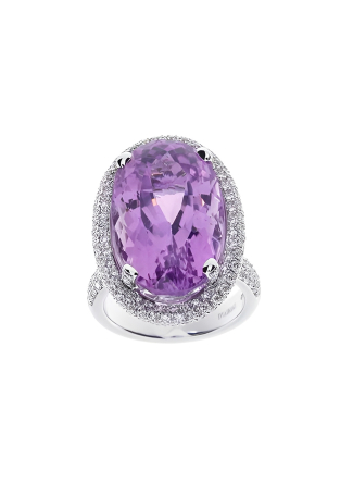 Кольцо Damiani Minou full pavè Белое золото
