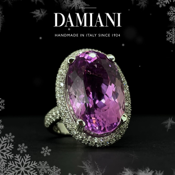 Кольцо Damiani Minou full pavè Белое золото