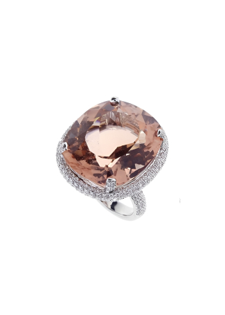 Кольцо Damiani Minou full pavè Белое золото