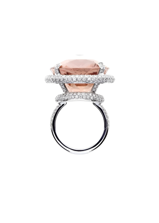 Кольцо Damiani Minou full pavè Белое золото