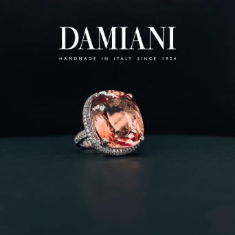 Кольцо Damiani Minou full pavè Белое золото