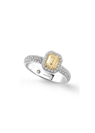 Кольцо Damiani Minou full pavè Белое золото