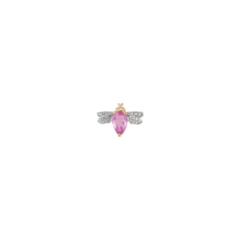 Моно серьга BeeGoddess Bee Розовое золото